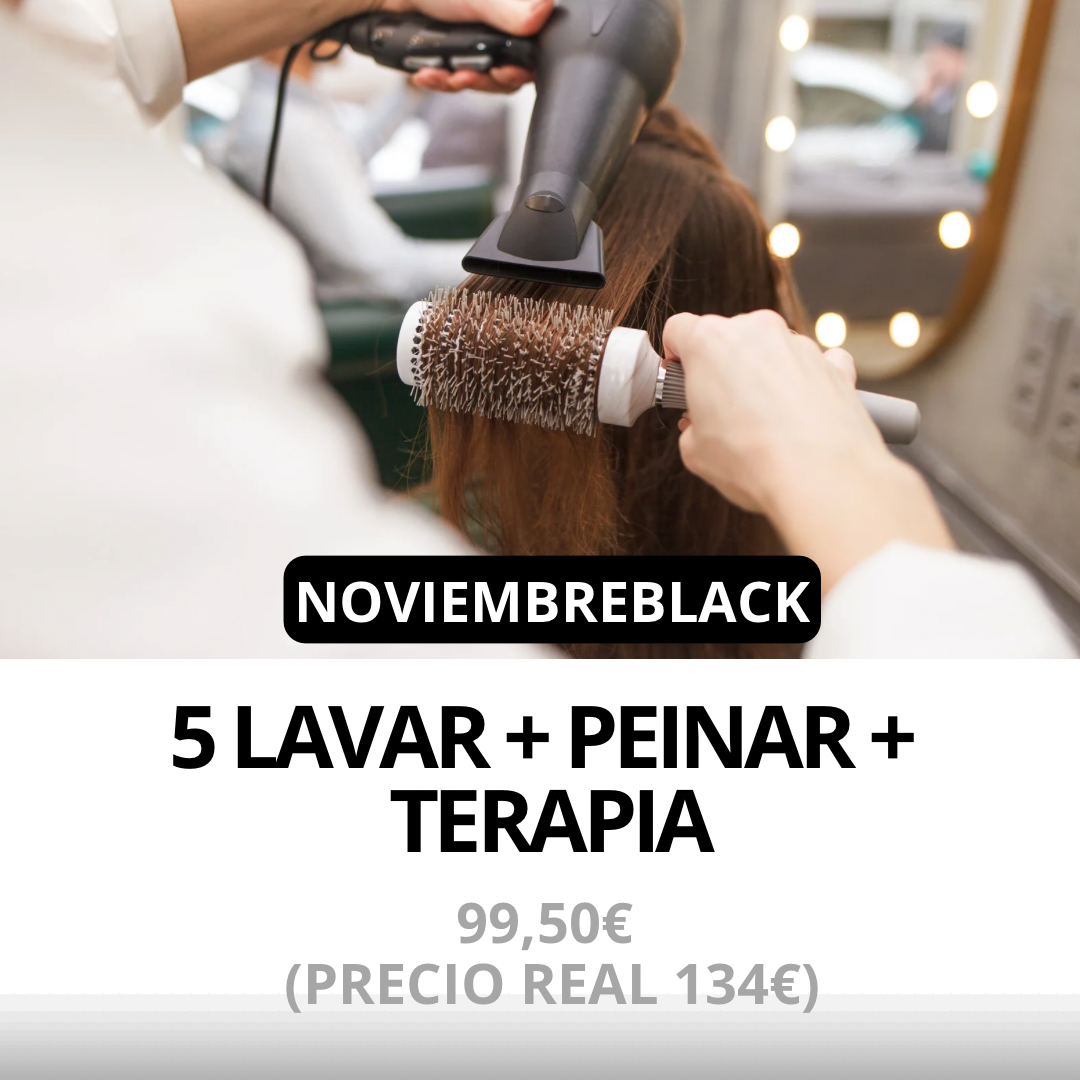 5 LAVAR + TERAPIA + PEINAR Día de la Madre