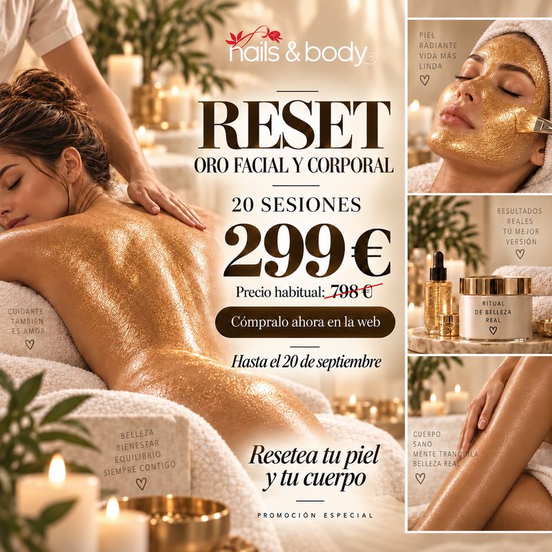 20 SESIONES FACIAL Y CORPORAL RESET