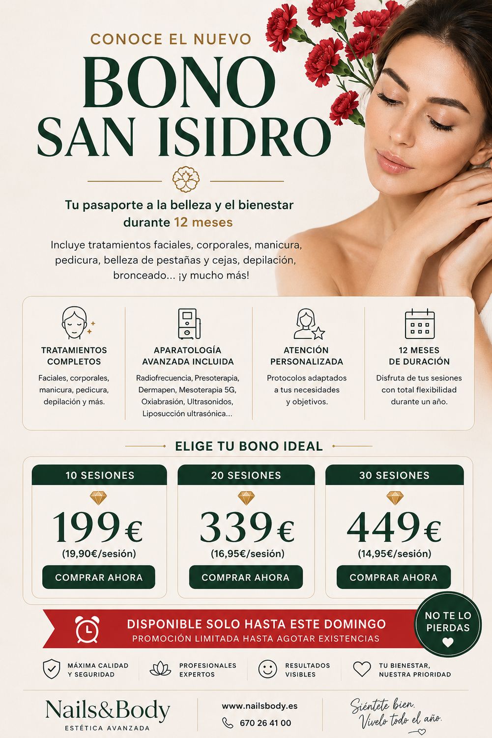 BONO SAN ISIDRO 20 SESIONES
