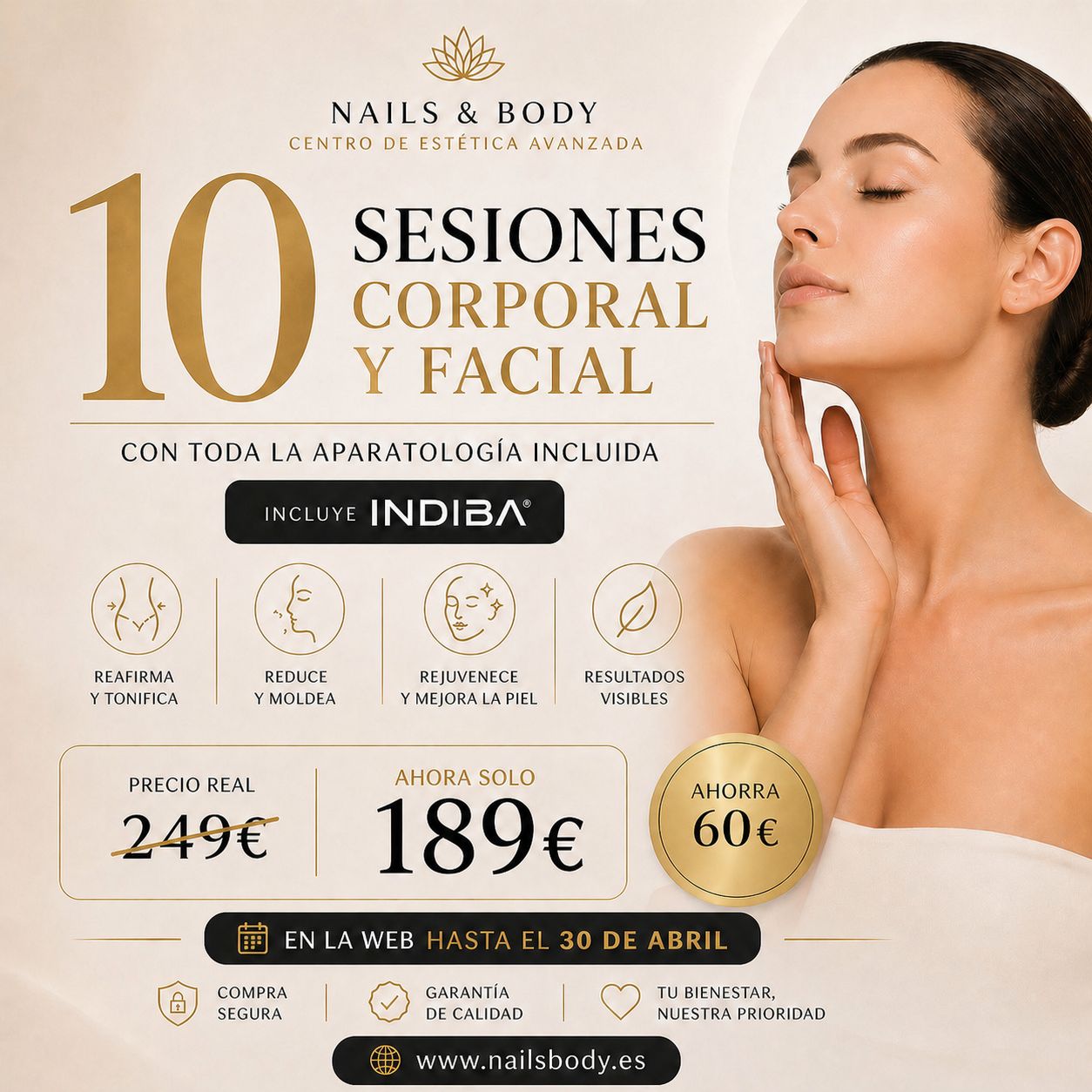 10 SESIONES FACIAL Y CORPORAL Circuito Completo PROMO ABRIL