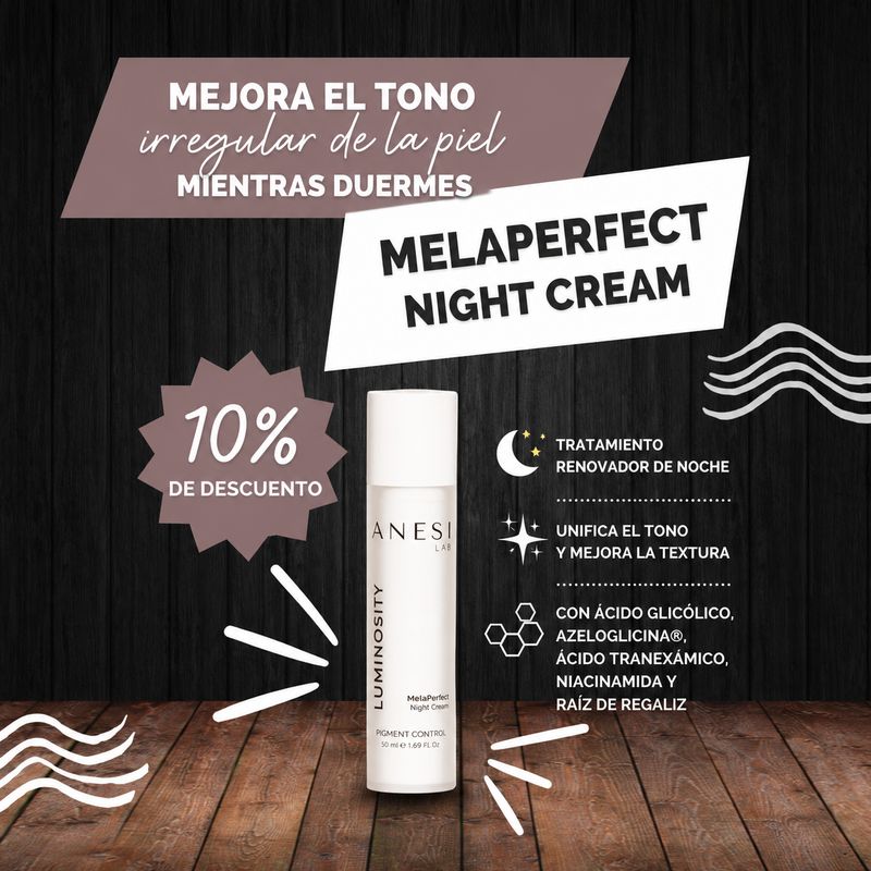 Crema unifica el tono mientras duermes