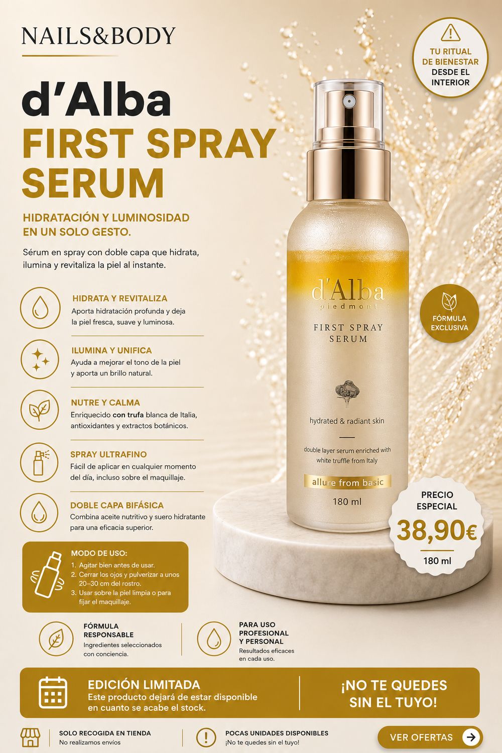 Serum glow natural