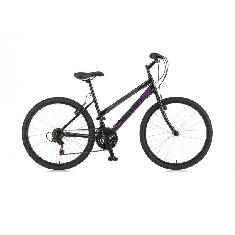 black and purple mountain bike