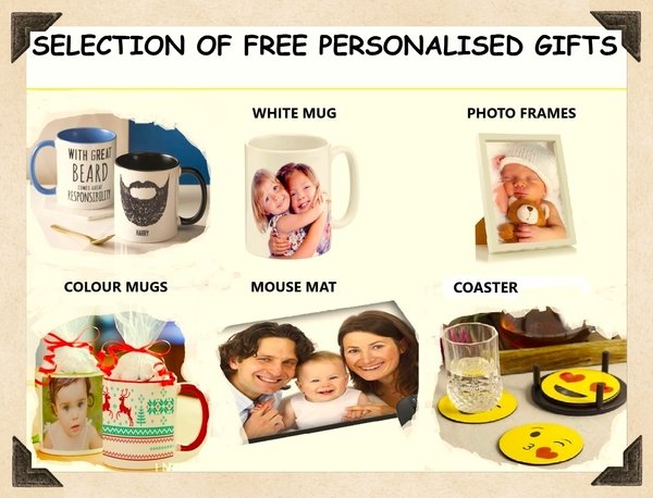 2 FREE personalised GIFTs with EVERY purchase