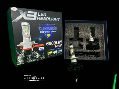 Sada LED žiaroviek H4 X3 50W 12000LM