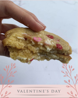 White Choc Sprinkle Cookie