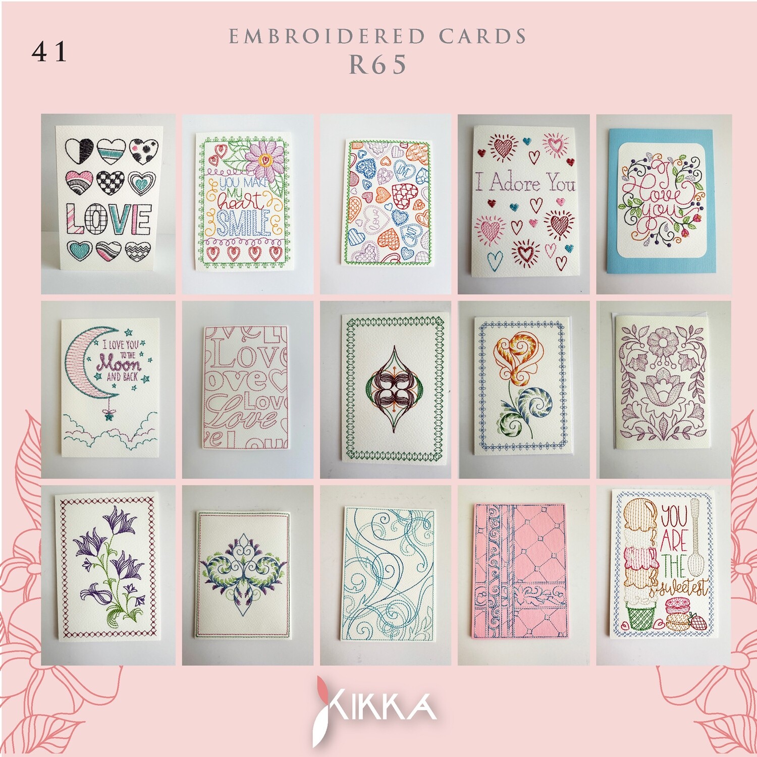 Embroidered Cards