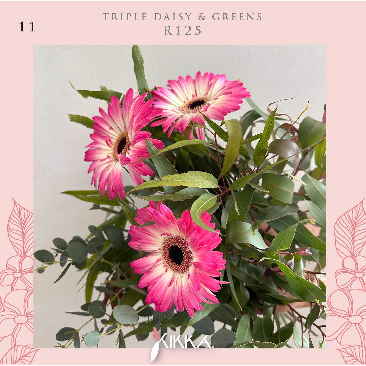 Triple Daisy &amp; Greens