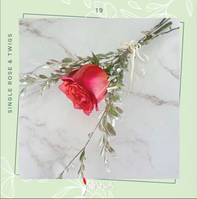 Rose(s) with Twigs
