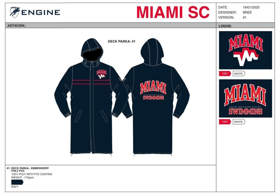Miami SC Deck Parka - Navy