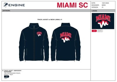 Miami SC Wind Breaker - Navy