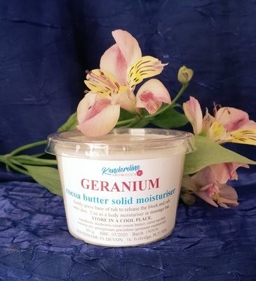 Cocoa butter solid moisturiser - Geranium