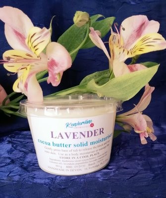 Cocoa butter solid moisturiser - Lavender