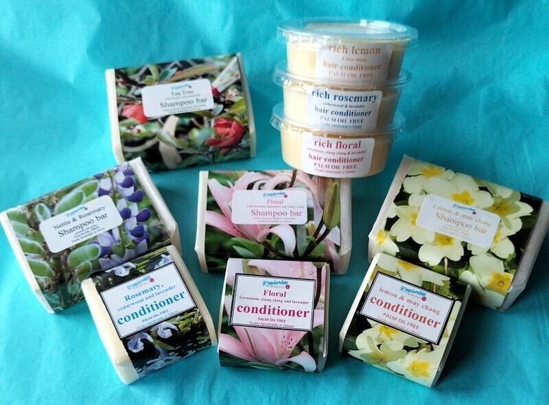 Shampoo bars and conditioner bars