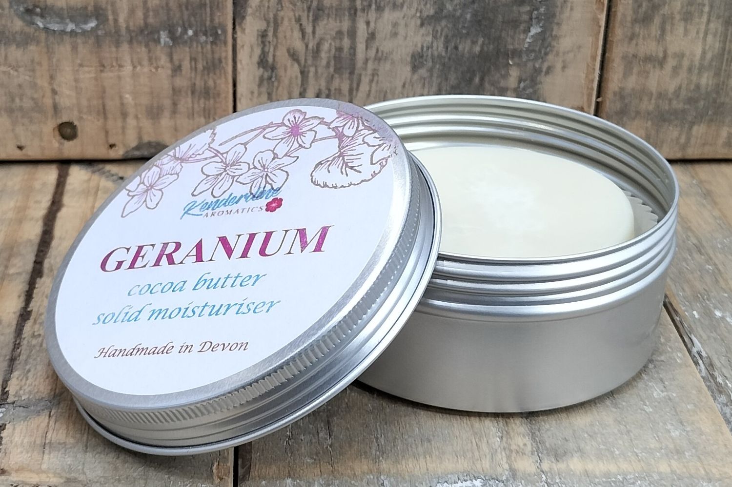 Cocoa butter solid moisturiser - Geranium