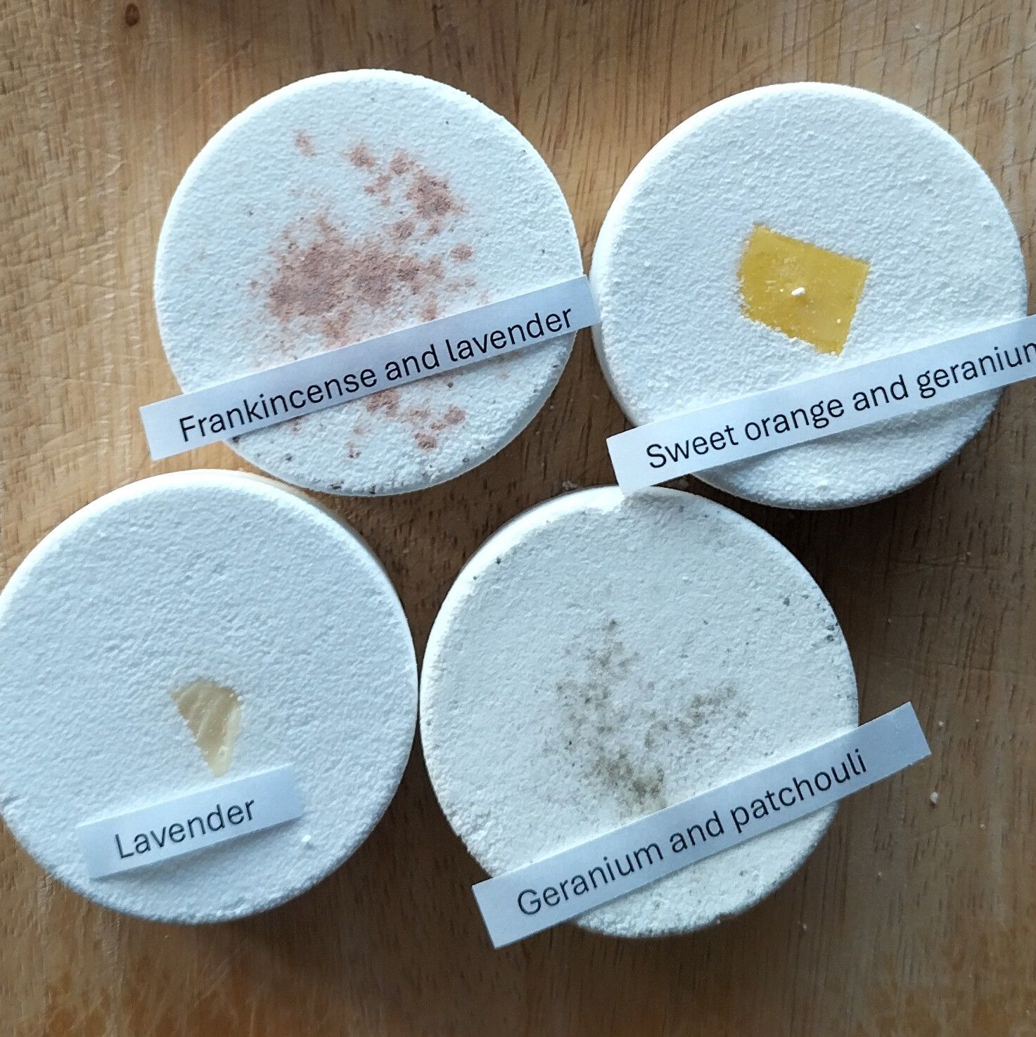 Bath bomb quartet