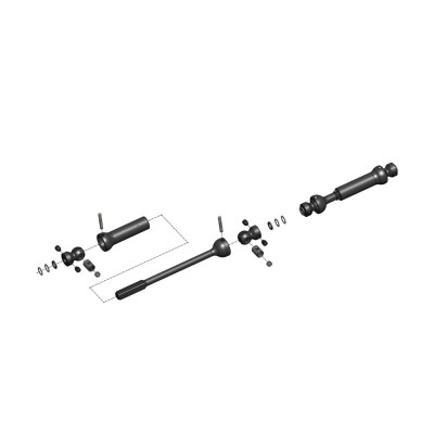 MIP Center Drive 12.3&quot; W.B. Axial SCX10 II Kit - MIP18325
