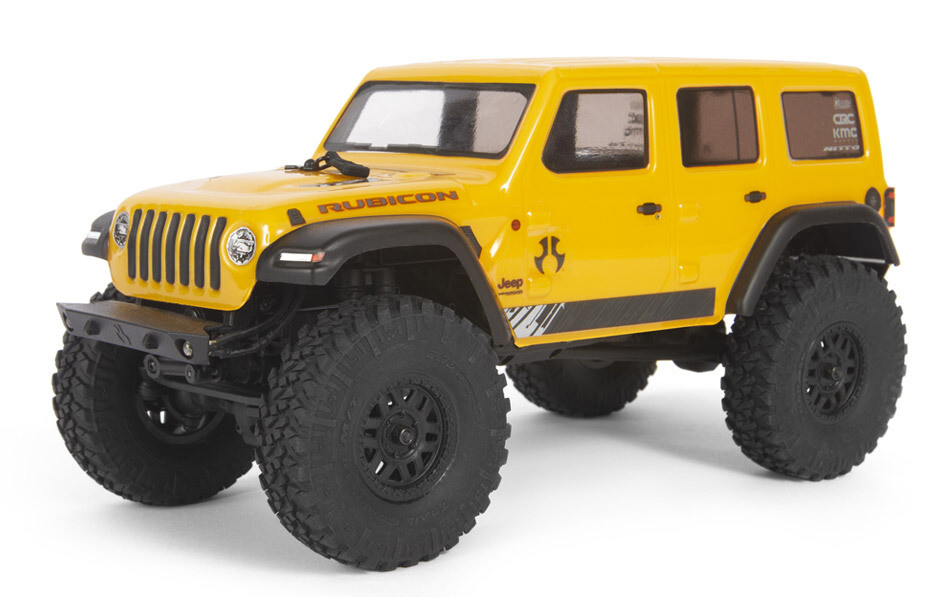 Axial SCX24 2019 Jeep Wrangler JLU CRC 1/24 4WD RTR Scale Mini Crawler (Yellow) - AXI00002V2T2