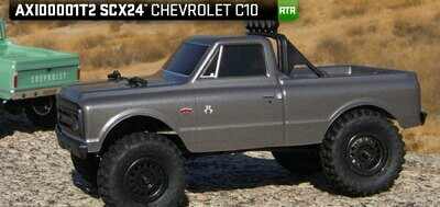 Axial SCX24 1967 Chevrolet C10 1/24 4WD RTR Scale Mini Crawler (Silver) - AXI00001T2