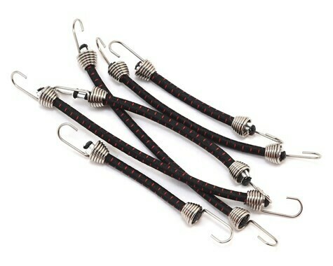 Hot Racing 1/10 Scale Bungee Cord Set (6) (Black/Red) - ACC468C21