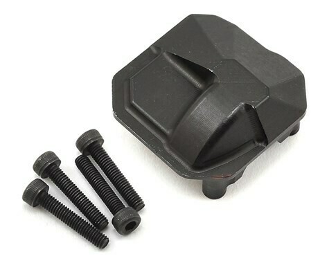 SSD RC Aluminum SCX10 II AR44 HD Differential Cover (Black) - SSD00127