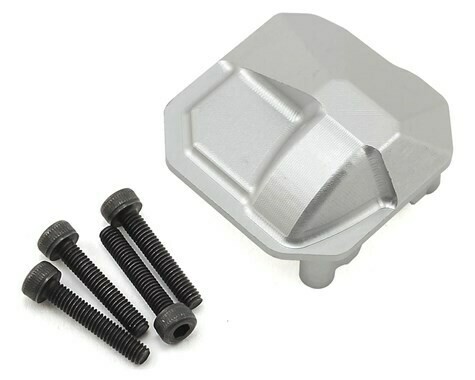 SSD RC Aluminum SCX10 II AR44 HD Differential Cover (Silver) - SSD00130