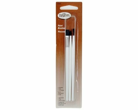 Testors Nylon Paint Brush Set (3) - TES8706MT