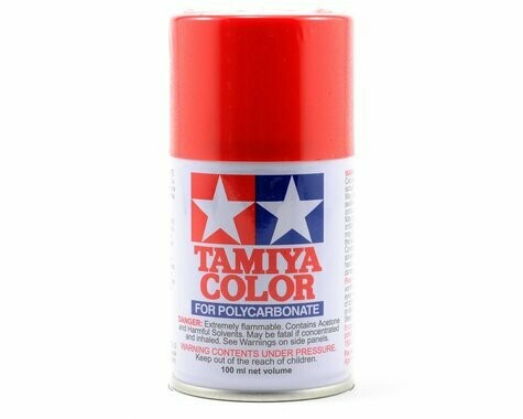 Tamiya PS-34 Bright Red Lexan Spray Paint (100ml) - TAM86034
