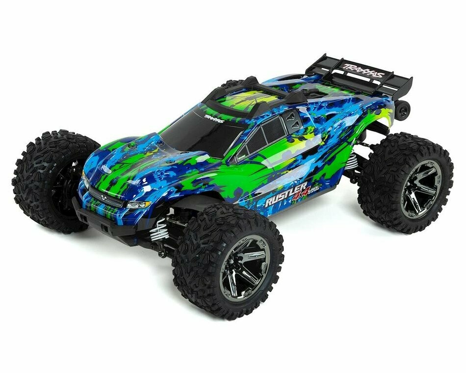 Traxxas Rustler 4X4 VXL Brushless RTR 1/10 4WD Stadium Truck (Green)