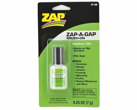Pacer Technology Zap-A-Gap CA+ Glue w/Brush Applicator (Medium) (0.25oz) - PT-100