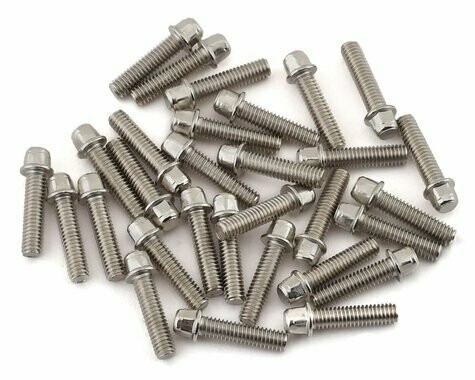 SSD RC 2.5x10mm Scale Wheel Bolts (Silver) (30) - SSD00409