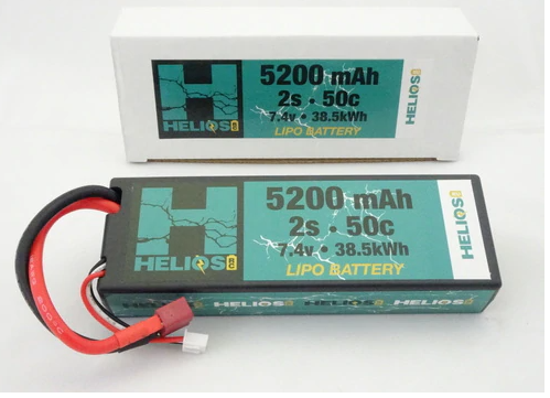 Helios 2S 5200mAh 50c Lipo w/ Traxxas plug - 2S 5200mAh 50c Lipo w/ Traxxas plug