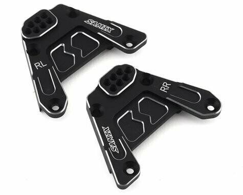 Samix SCX10 III Rear Shock Plate (2) (Black) - SAMSCX3-6024-BK