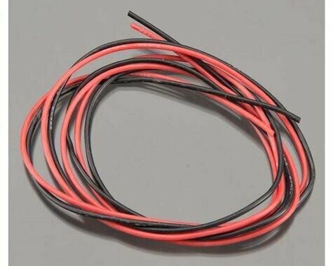 Crawl Space 22AWG Red &amp; Black Silicone Wire (3ft. each)