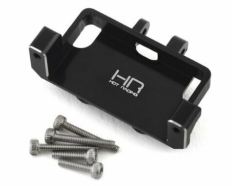 Hot Racing Axial SCX24 Aluminum Steering Servo Mount (Black) - SXTF2401