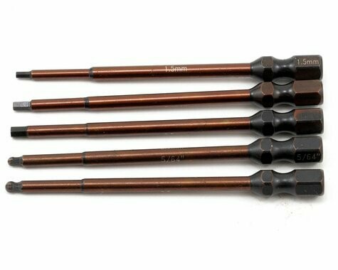 Team Associated Factory Team 1/4” Drive Power Tool Tip Set (5) - ASC1674