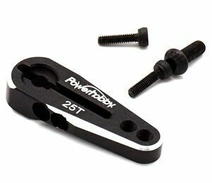 Power hobby 25T Aluminum Clamping Servo Horn Black - PHBPHS1429BLACK