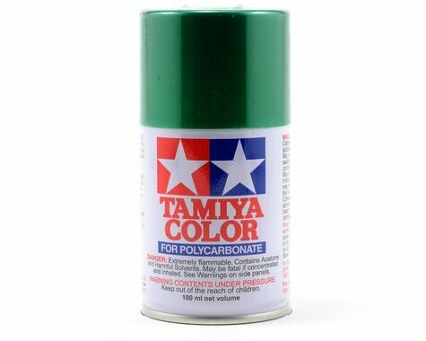 Tamiya PS-17 Metallic Green Lexan Spray Paint (100ml) - TAM86017