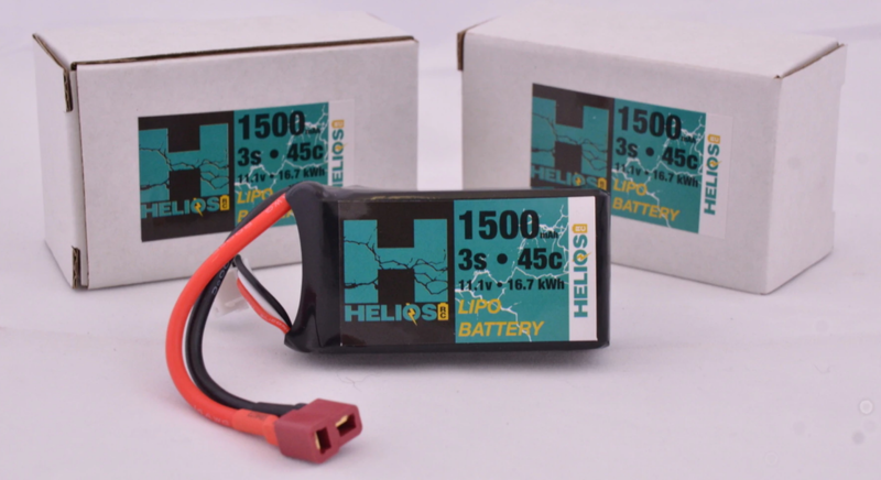 Helios 3S 1500MAH 45C LIPO w/ deans plug -  HRC-3S1500-45-DN
