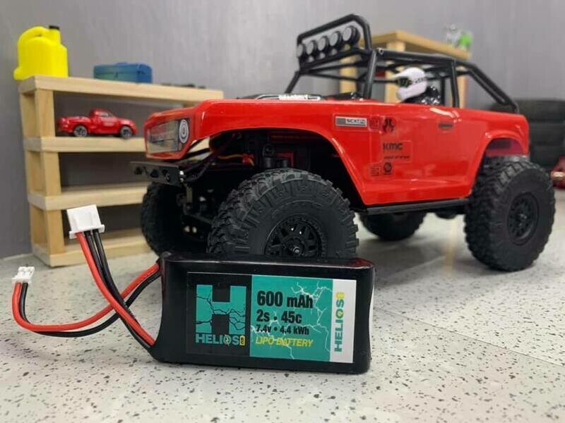 Helios 2S 600mah 45C LIPO - HRC-2S600-45