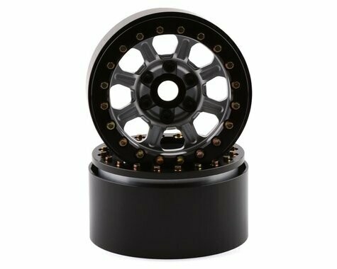SSD RC Warrior 1.9&quot; Beadlock Crawler Wheels (Silver) (2) - SSD00427