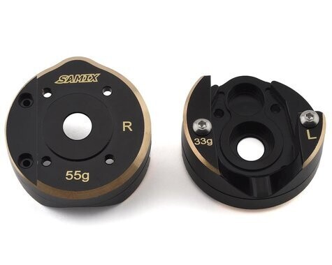 Samix SCX10 III/Capra Brass Portal Cover Combo Set (55g/33g) - SAMSCX3-4012FS