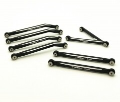 Treal Aluminum 7075 High Clearance Links Set for SCX24 C-10 Jeep. black - X002Y9B2RV