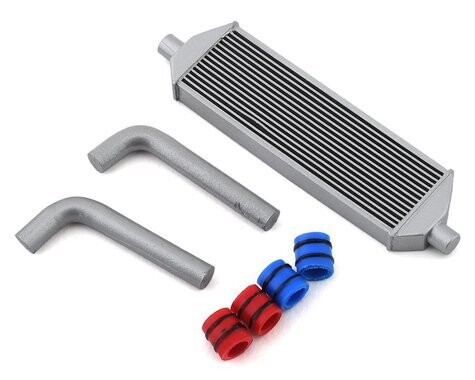 Sideways RC Scale Drift Full Intercooler Kit (Silver) (Low Profile) - SDW-FULLINTKIT-LOW-S