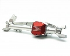 Treal SCX10 III Front Axle, Aluminum 7075 Straight Axles CNC Billet Machined for SCX10 III Early Ford Bronco - 6QFV