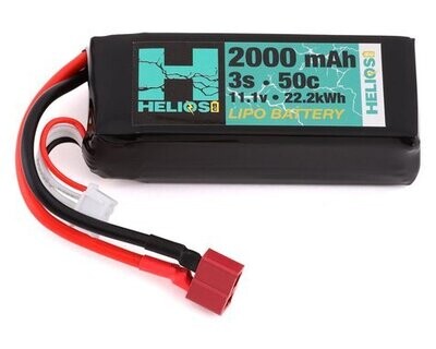 Helios 3S 2000mAh 50C LiPo Battery w/Deans Connector - HEL-3S2000-50-DN