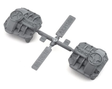 Axial SCX10 II AR44 Differential Covers (Silver) (2) - AXI31641