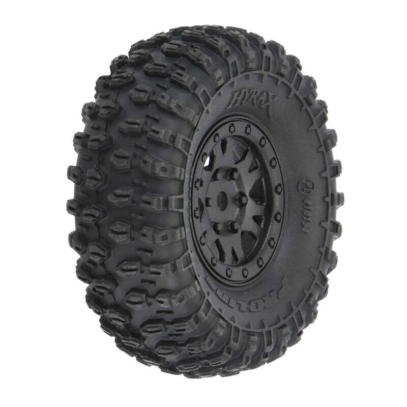 Pro-line 1/24 Hyrax Front/Rear 1.0" Tires Mounted 7mm Black Impulse (4) - 10194-10/PRO1019410 Pro-line 1/24 Hyrax Front/Rear 1.0" Tires Mounted 7mm Black Impulse (4) - 10194-10/PRO1019410