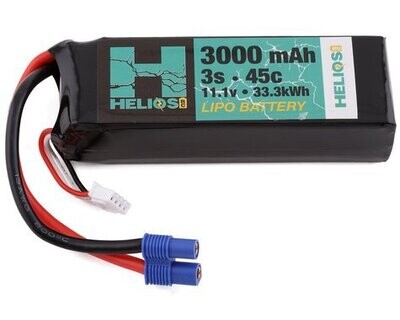 Helios 3S 3000MAH 45C LiPo Battery w/EC3 Connector - HRC-3S3000-45-E3