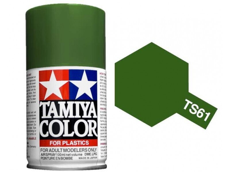Tamiya TS-61 NATO Green Lacquer Spray Paint (100ml) - TAM85061